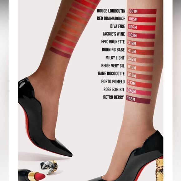 New Rouge Louboutin Velvet Matte Lipstick Red Dramadouce 005 (plastic cap) - Picture 15 of 15